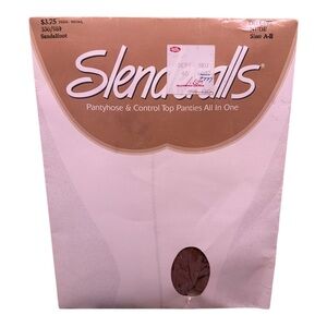 Vintage Slenderalls Pantyhose & Control Top Panties All In One AB Nude